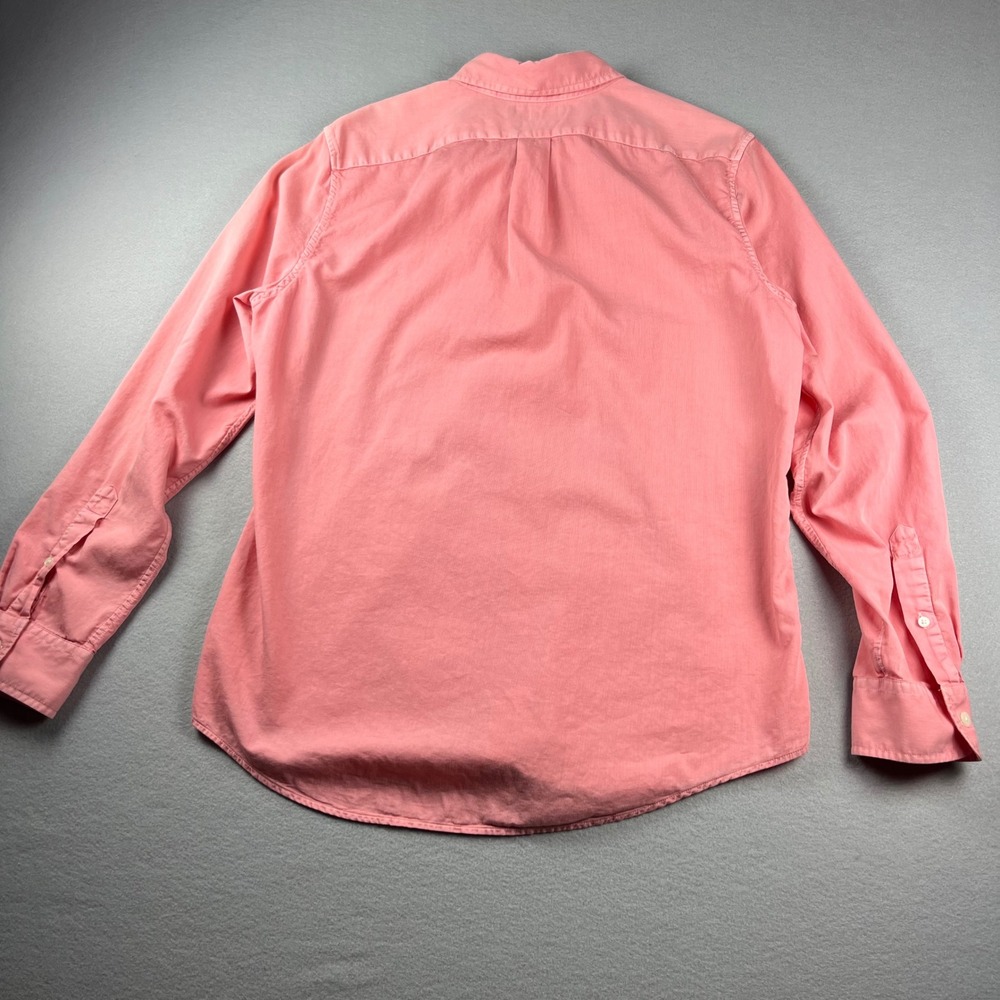 Vineyard Vines Mens Slim Fit Tucker Shirt Salmon Pink Cotton Silk Corduroy Med - Picture 7 of 8